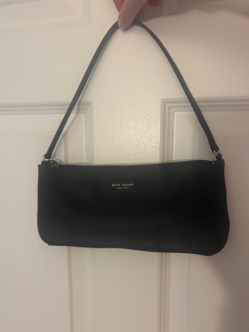 kate spade nylon black mini shoulder bag — EUC